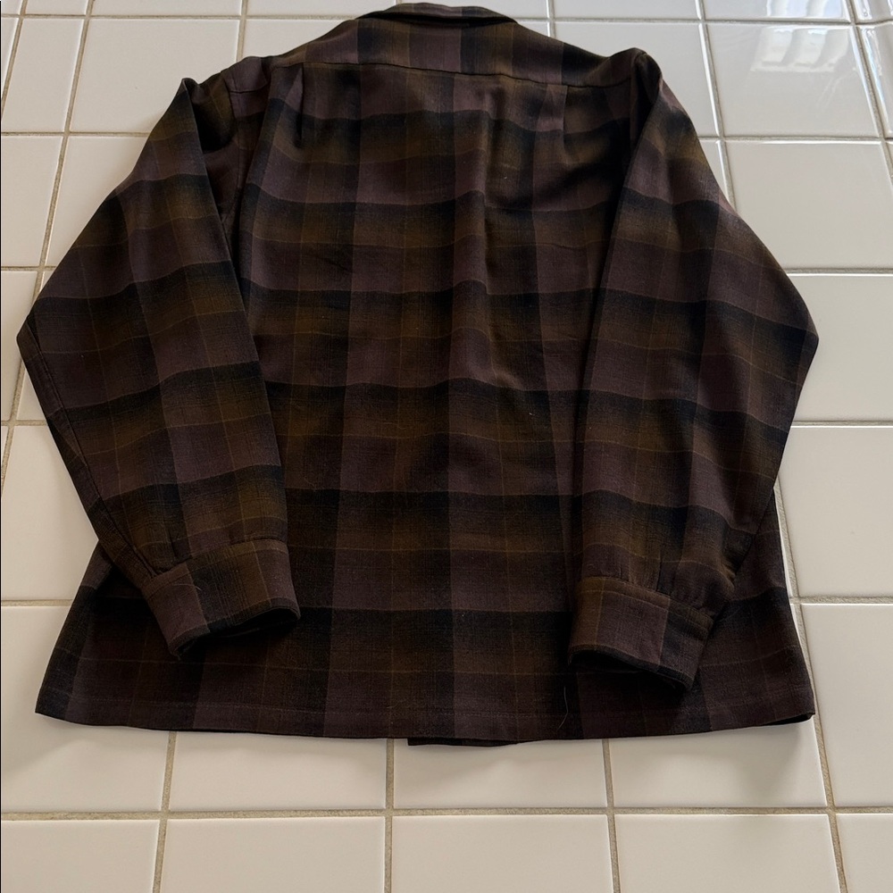 Pendleton Long Sleeve Shirt Wool Button Down M - image 6